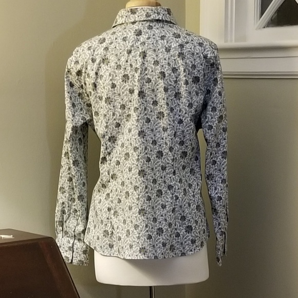 Lands End flowered blouse - Picture 5 of 7